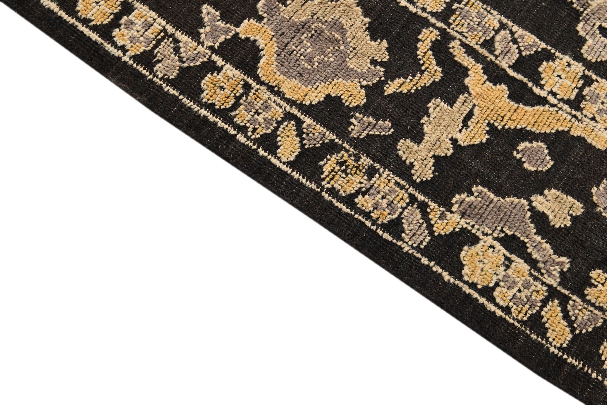 8' 2 x 11' Hand Knotted Oushak Wool Rug