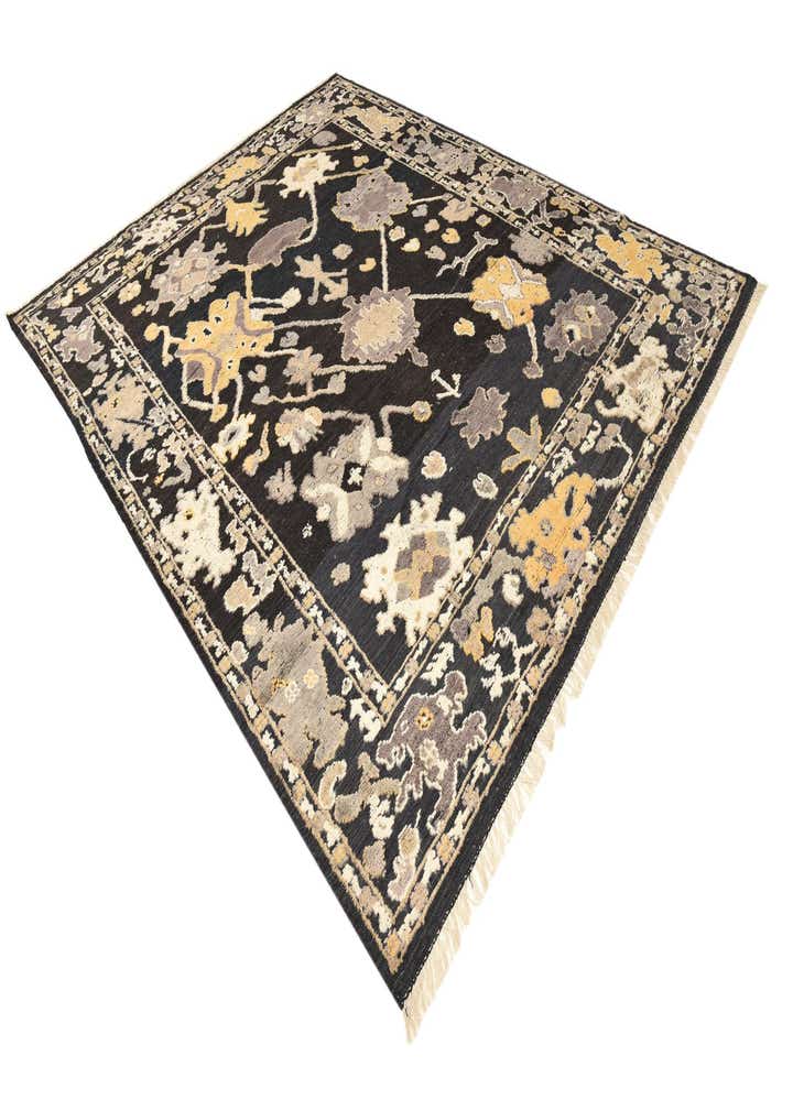9' 4 x 11' 10 Hand Knotted Oushak Wool Rug