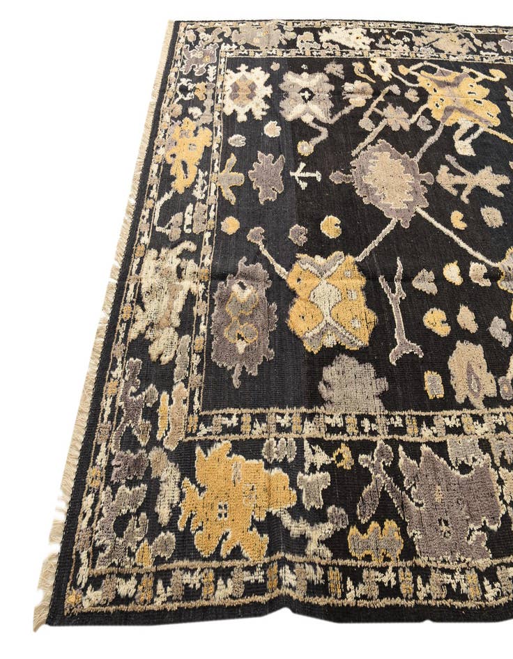 Detail image of 9' 4 x 11' 10 Hand Knotted Oushak Wool Rug