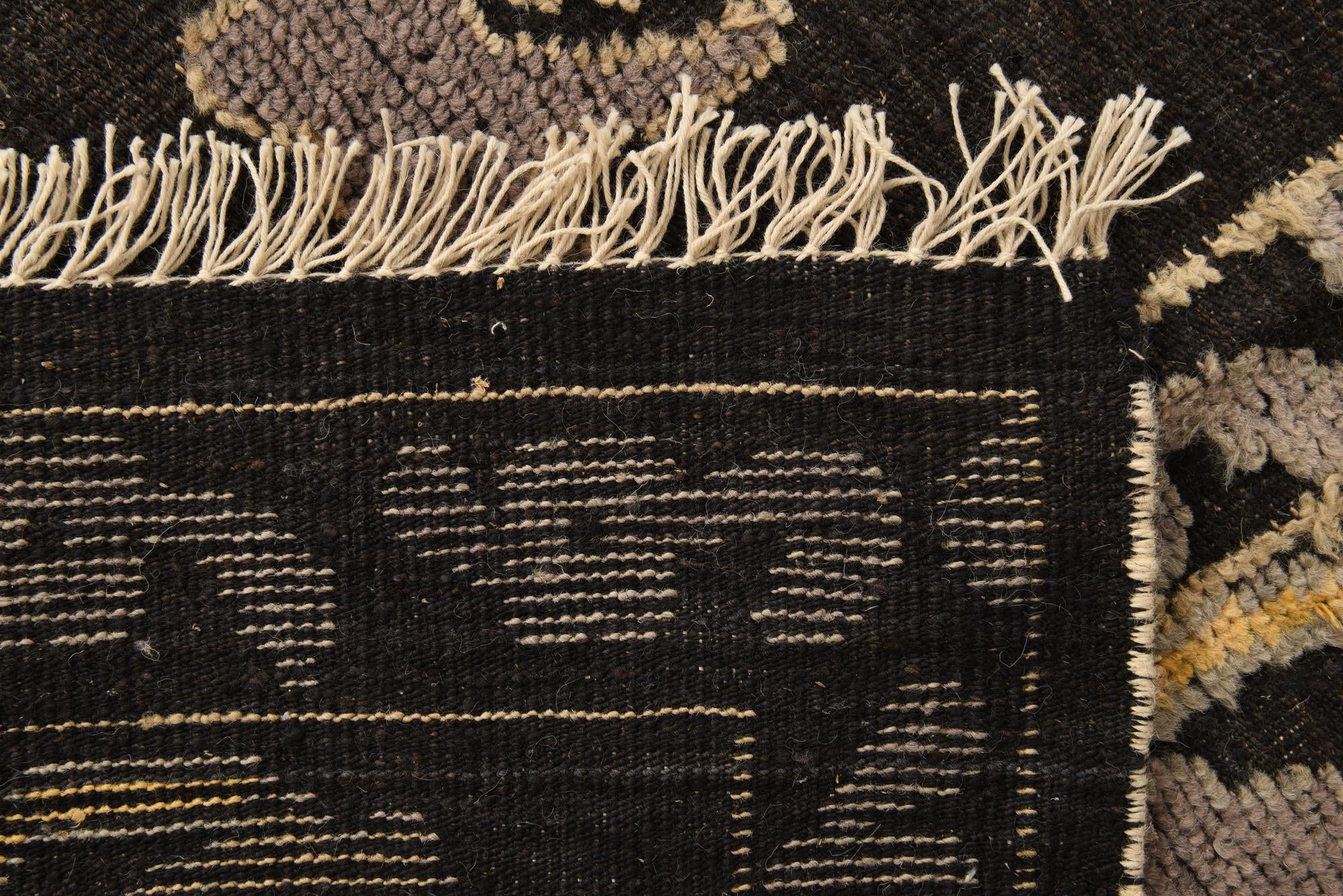 9' 1 x 12' 3 Hand Knotted Oushak Wool Rug