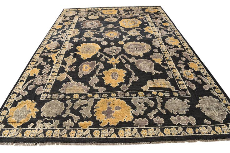 Detail image of 9' x 12' 6 Hand Knotted Oushak Wool Rug