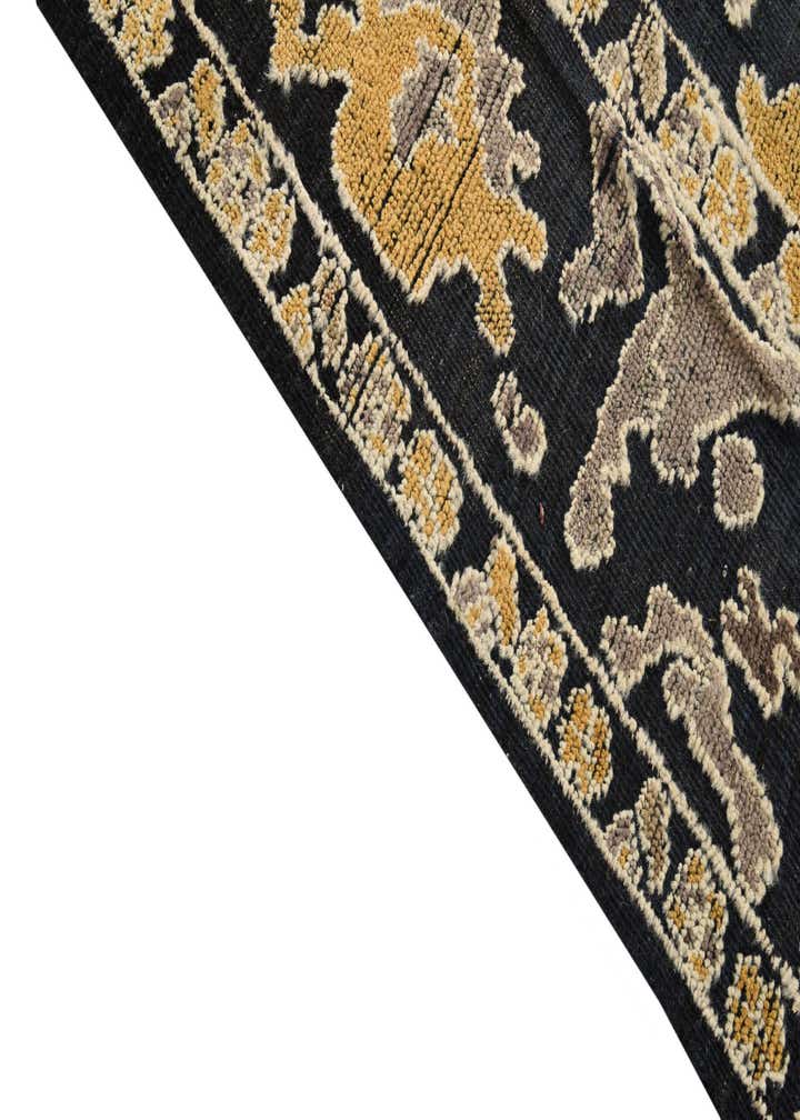 9' x 12' 6 Hand Knotted Oushak Wool Rug