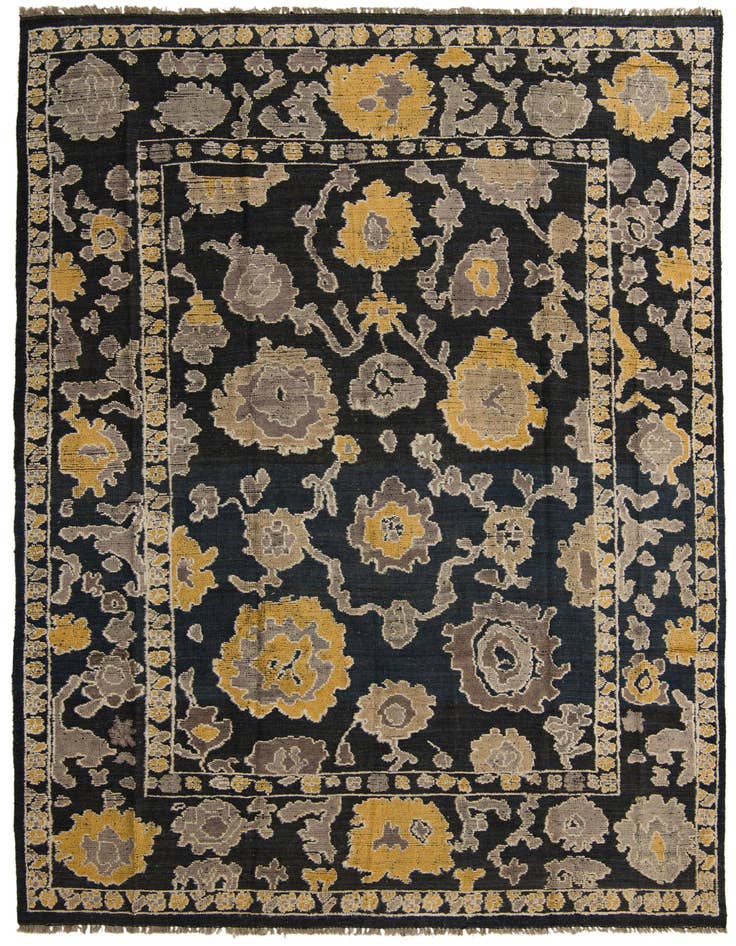 Detail image of 9' x 12' 6 Hand Knotted Oushak Wool Rug