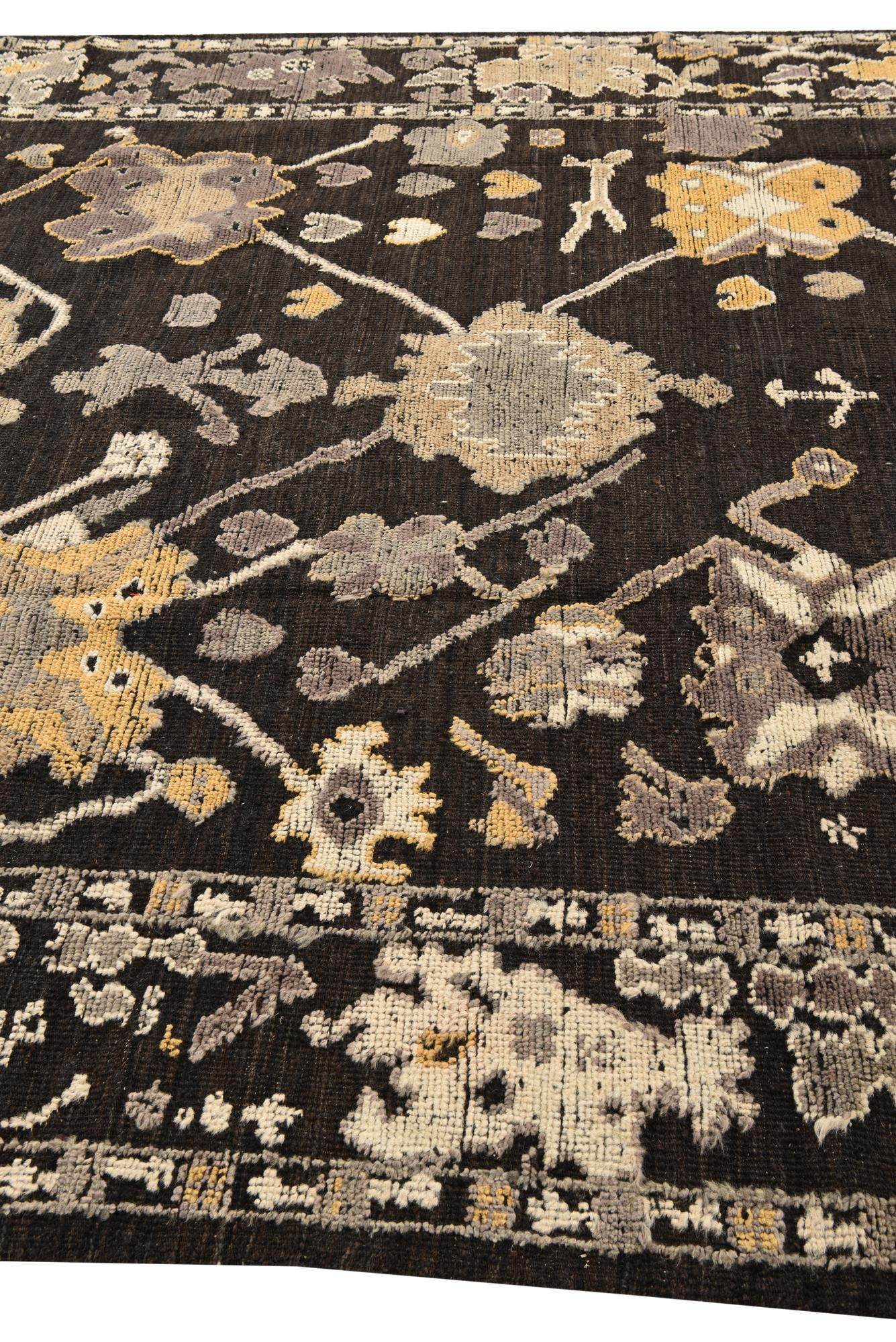 8' 3 x 10' 8 Hand Knotted Oushak Wool Rug