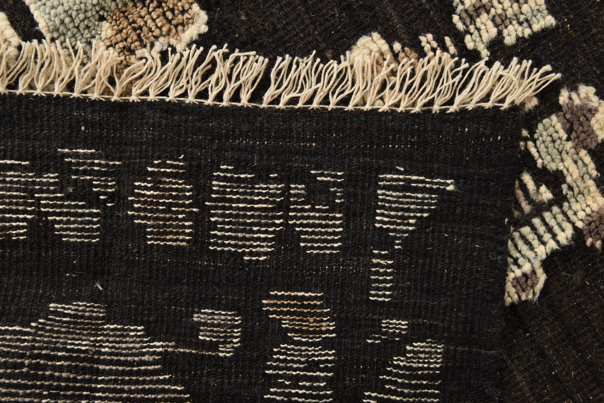 9' x 12' 5 Hand Knotted Oushak Wool Rug