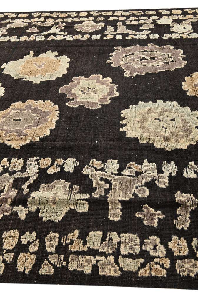 9' x 12' 5 Hand Knotted Oushak Wool Rug