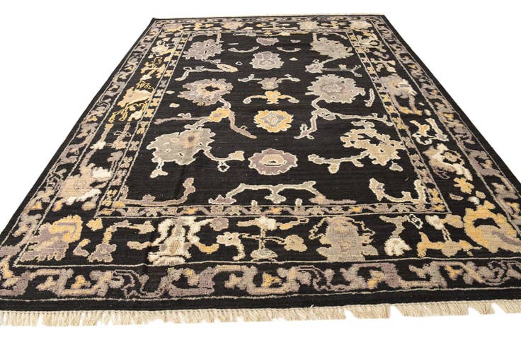 Detail image of 9' x 12' 4 Hand Knotted Oushak Wool Rug