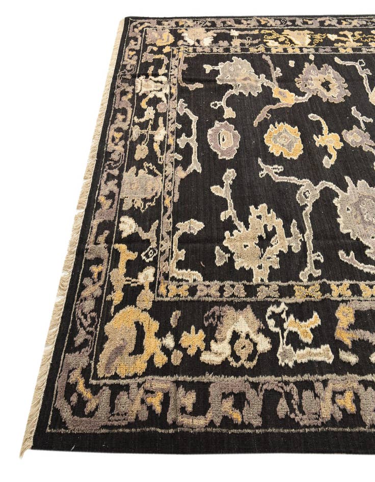 Detail image of 9' x 12' 4 Hand Knotted Oushak Wool Rug