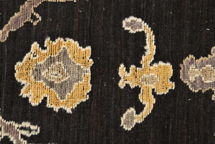 9' x 12' 4 Hand Knotted Oushak Wool Rug