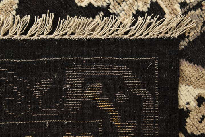9' x 12' 4 Hand Knotted Oushak Wool Rug