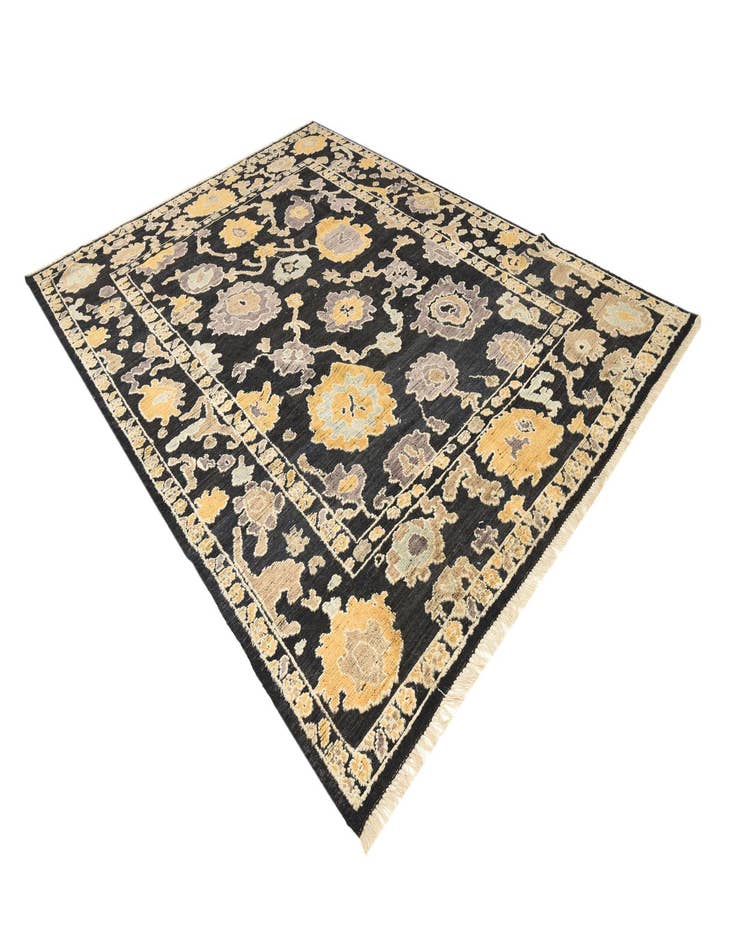 Detail image of 9' x 12' 2 Hand Knotted Oushak Wool Rug