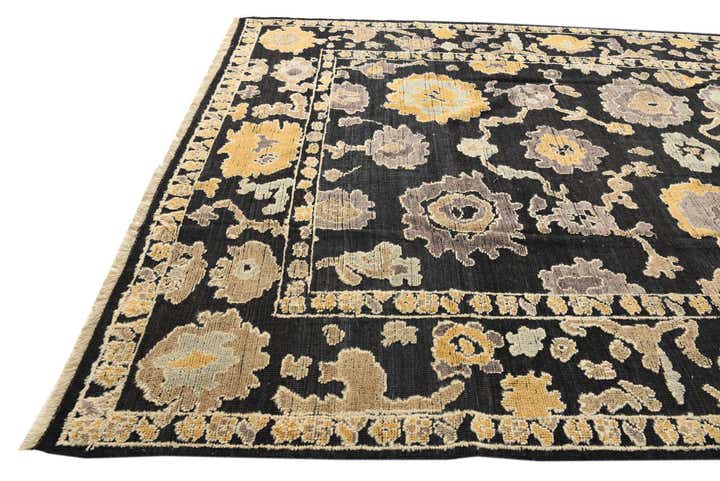 9' x 12' 2 Hand Knotted Oushak Wool Rug