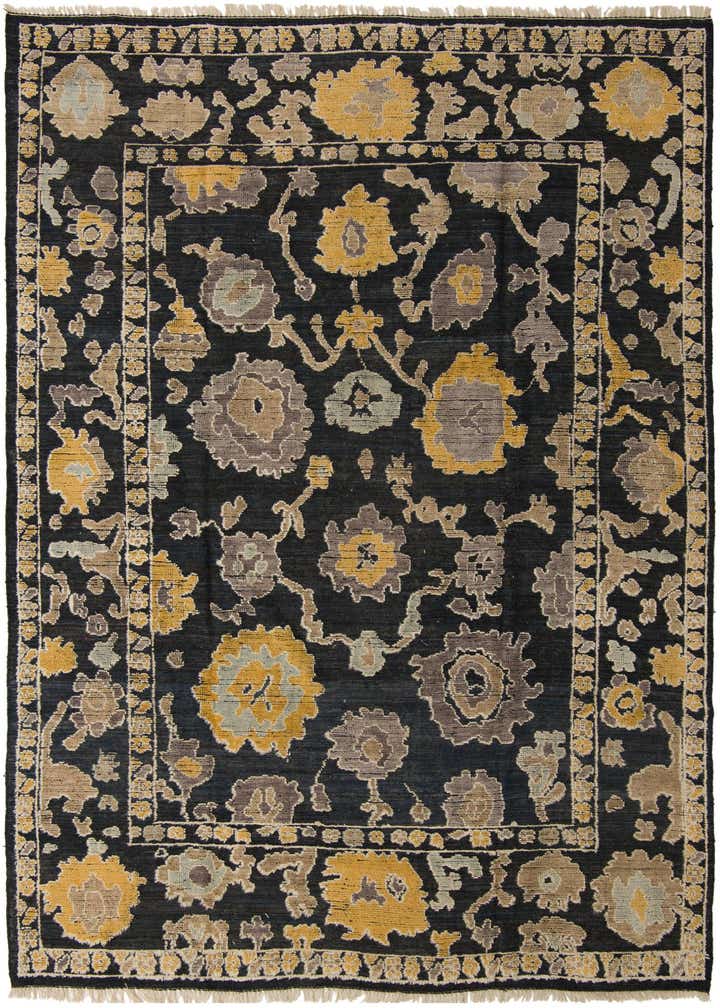 9' x 12' 2 Hand Knotted Oushak Wool Rug