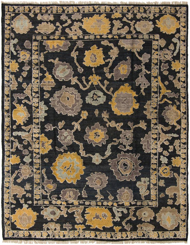 Detail image of 9' x 12' 2 Hand Knotted Oushak Wool Rug