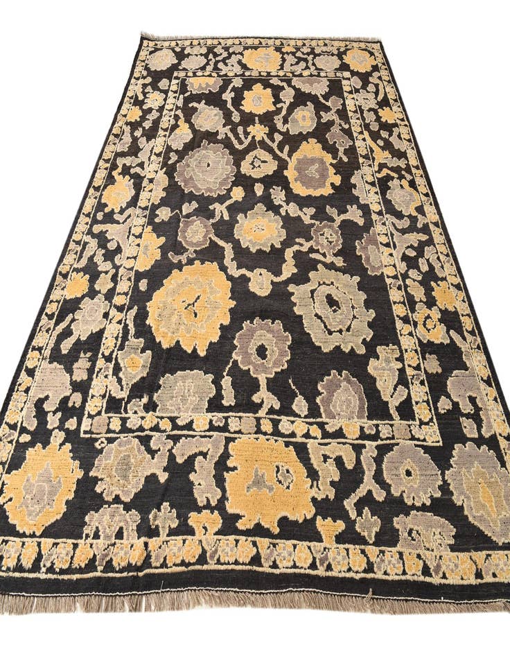 Detail image of 9' 5 x 12'  Hand Knotted Oushak Wool Rug