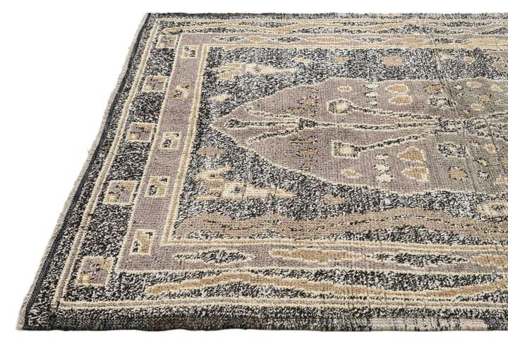 5' 1 x 8' Hand Knotted Oushak Wool Rug