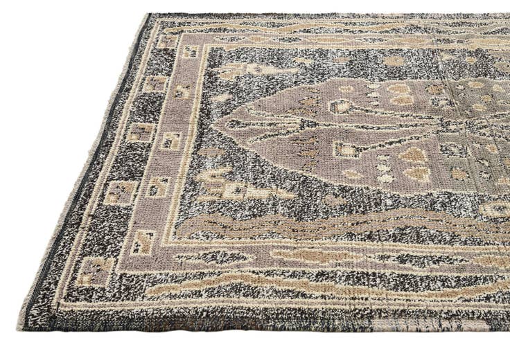Detail image of 5' 1 x 8' Hand Knotted Oushak Wool Rug