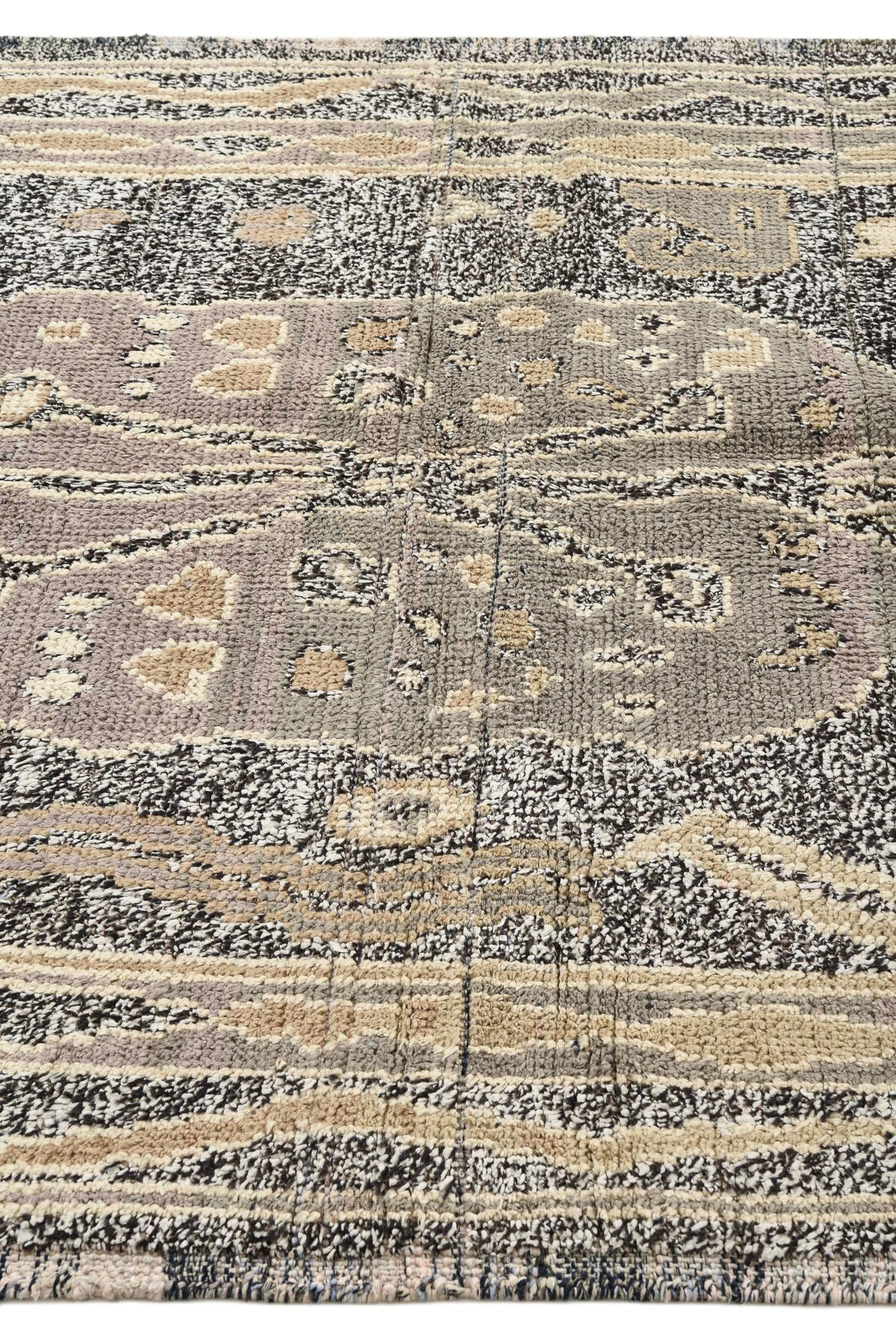 5' 1 x 8' Hand Knotted Oushak Wool Rug