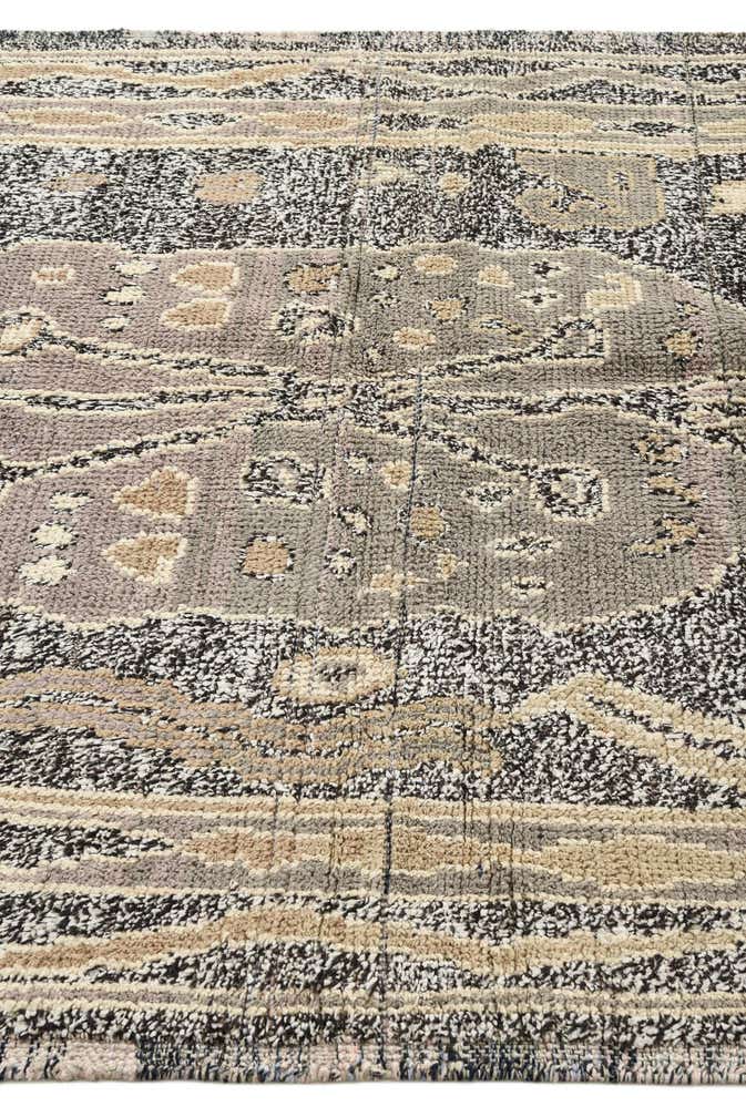 5' 1 x 8' Hand Knotted Oushak Wool Rug