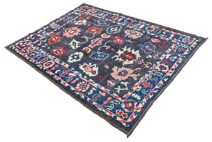5' 2 x 7' Hand Knotted Oushak Wool Rug