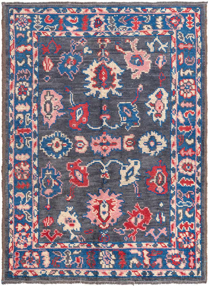 5' 2 x 7' Hand Knotted Oushak Wool Rug