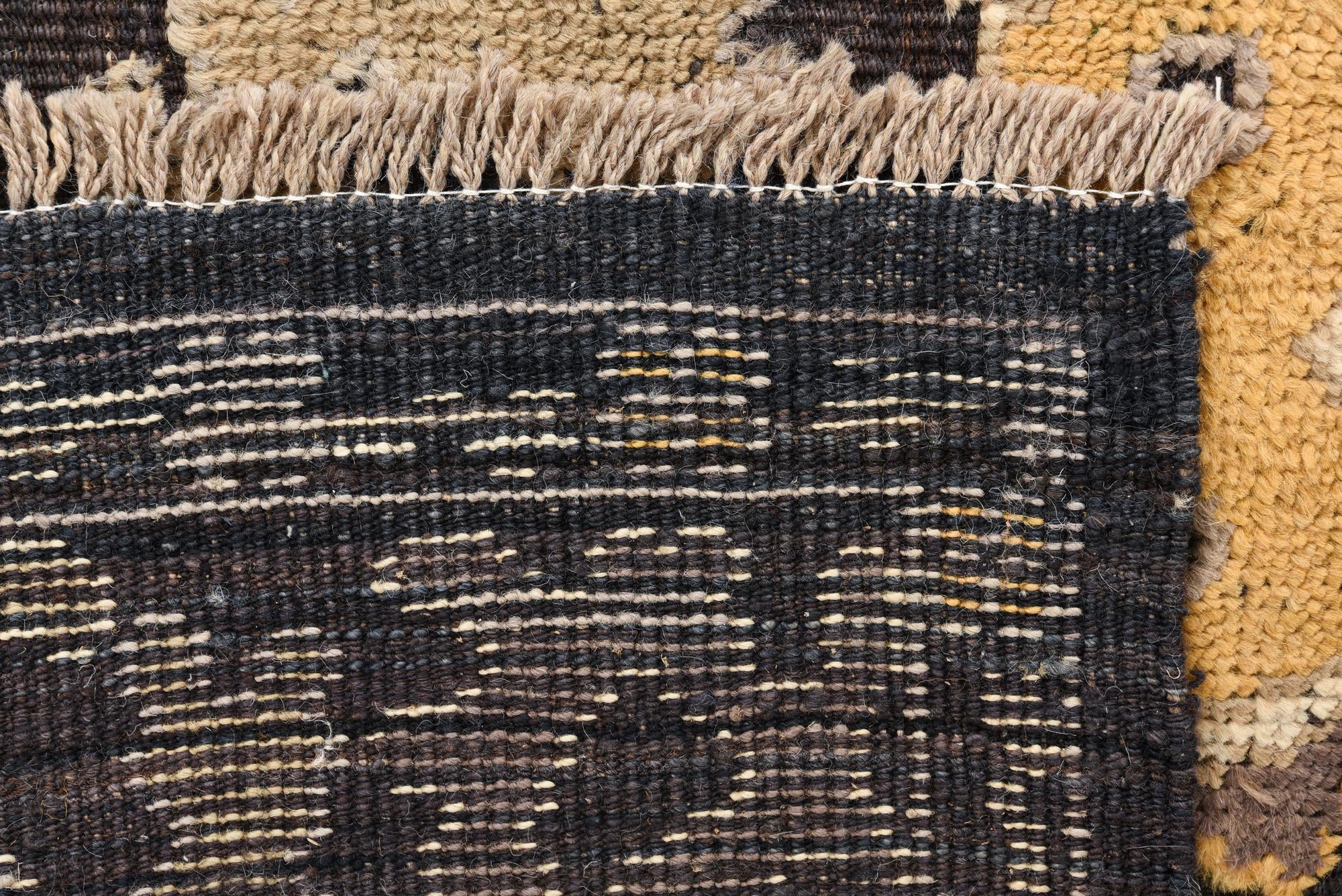 8' 1 x 9' Hand Knotted Oushak Wool Rug