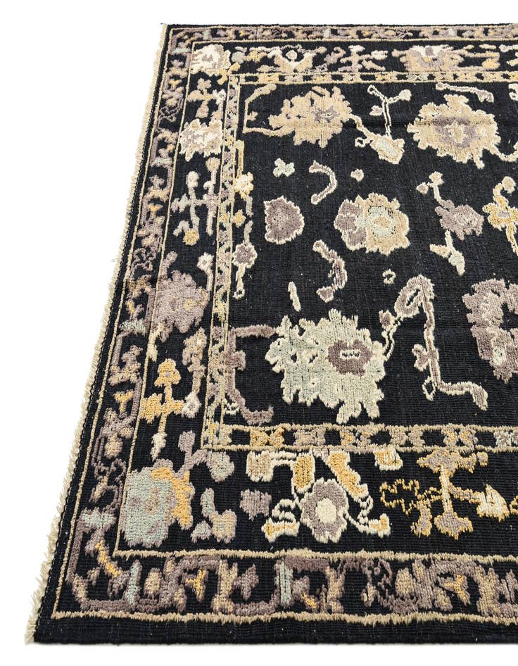 Detail image of 8' 1 x 10' 1  Hand Knotted Oushak Wool Rug