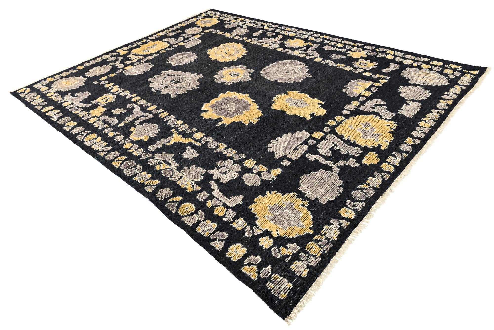 8' 3 x 10' 4 Hand Knotted Oushak Wool Rug