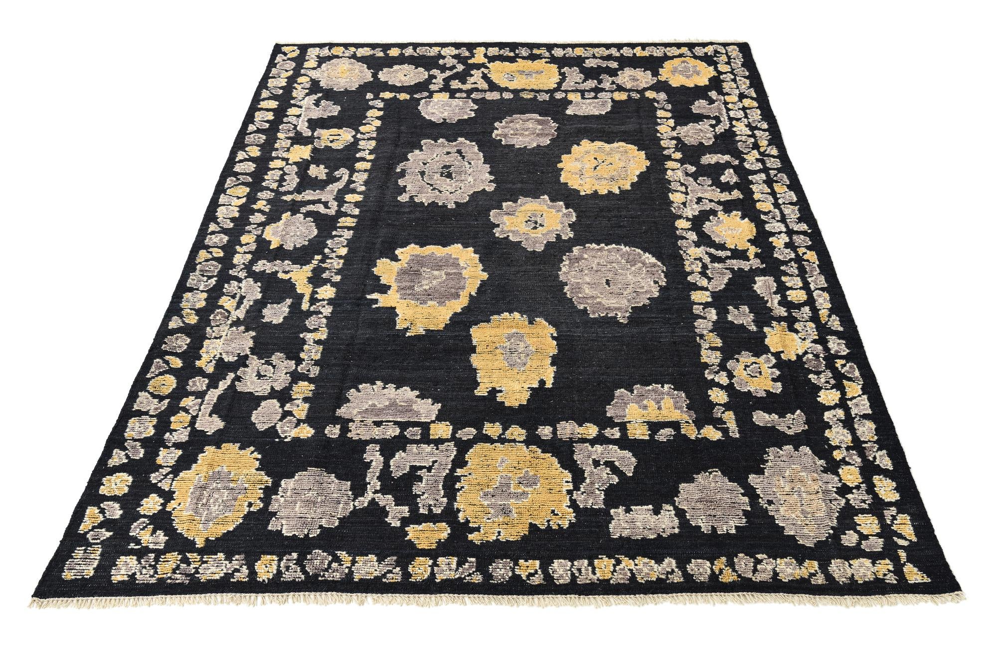8' 3 x 10' 4 Hand Knotted Oushak Wool Rug