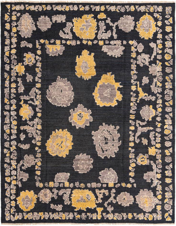 Detail image of 8' 3 x 10' 4 Hand Knotted Oushak Wool Rug