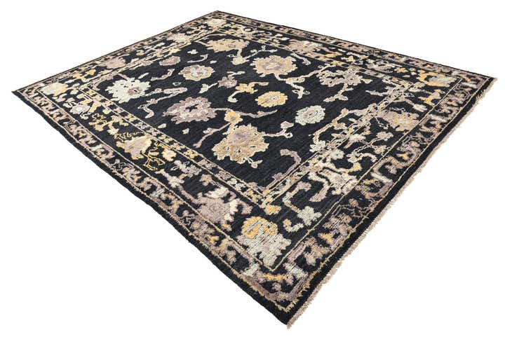 255cm x 325cm Handgeknoopt Oushak Wol Vloerkleed