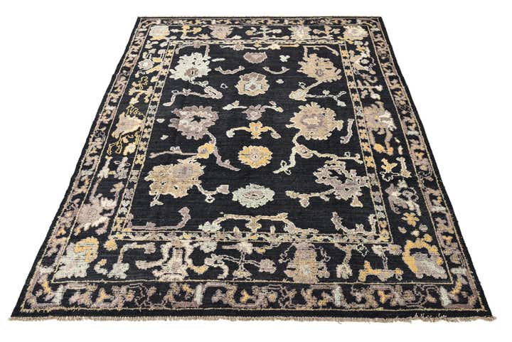 255cm x 325cm Handgeknoopt Oushak Wol Vloerkleed