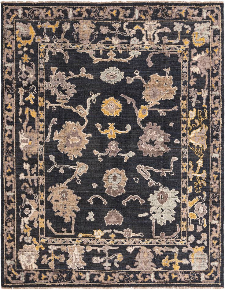 Detail image of 8' 5 x 10' 7 Hand Knotted Oushak Wool Rug