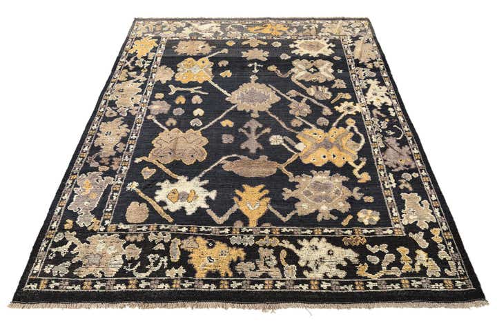 8' 2 x 10' 6 Hand Knotted Oushak Wool Rug