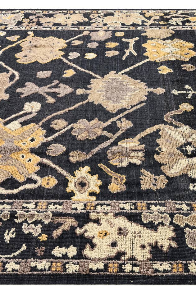 Detail image of 8' 2 x 10' 6 Hand Knotted Oushak Wool Rug