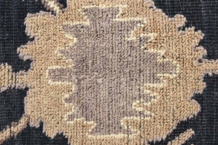 Detail image of 8' 2 x 10' 6 Hand Knotted Oushak Wool Rug