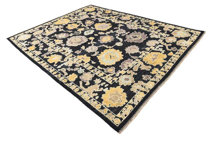 8' 2 x 10' 5 Hand Knotted Oushak Wool Rug