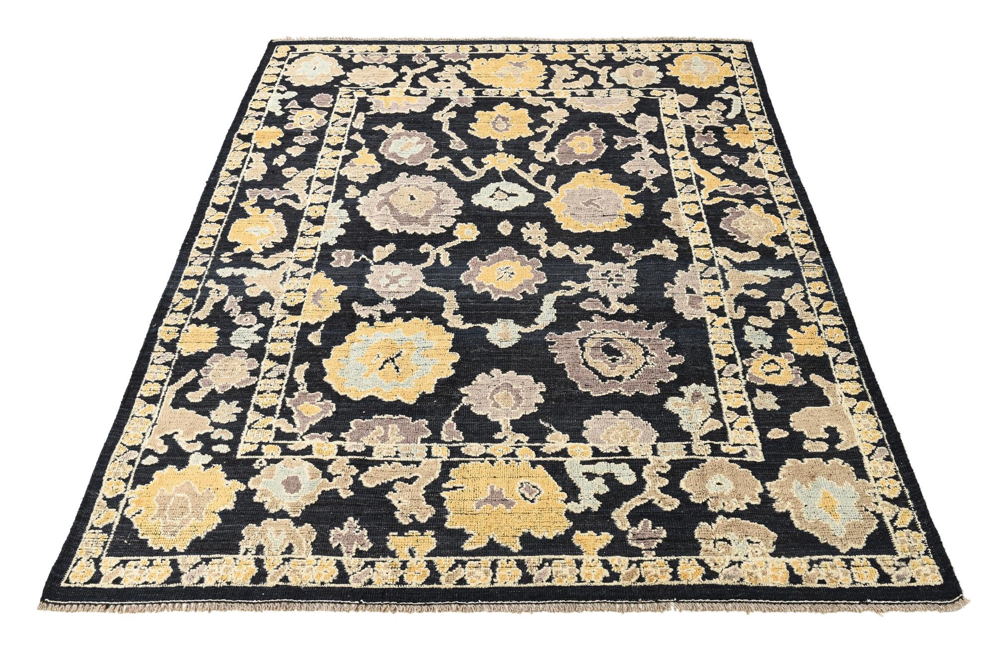 8' 2 x 10' 5 Hand Knotted Oushak Wool Rug