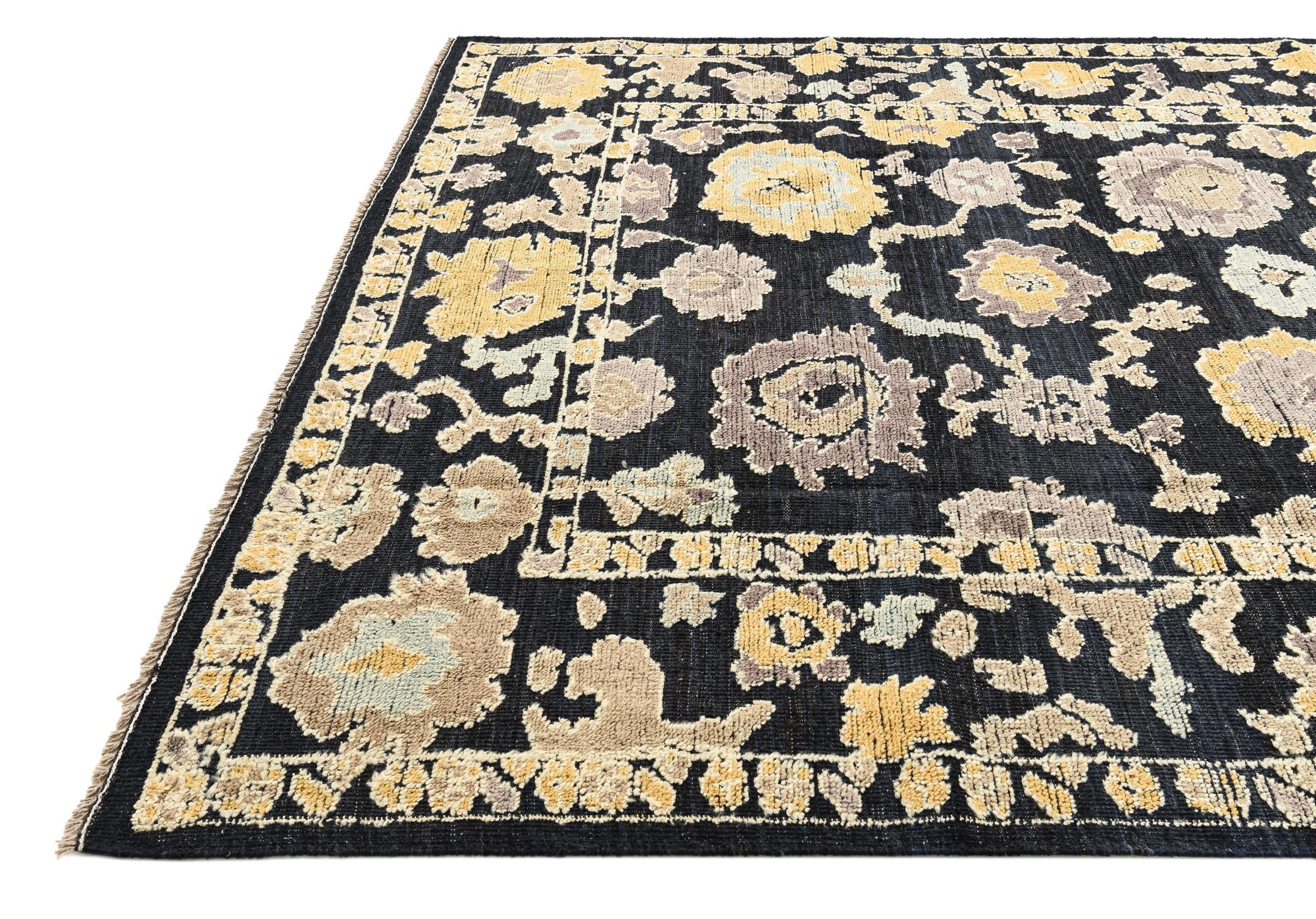 8' 2 x 10' 5 Hand Knotted Oushak Wool Rug