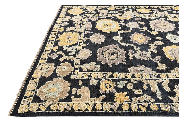 Detail image of 8' 2 x 10' 5 Hand Knotted Oushak Wool Rug