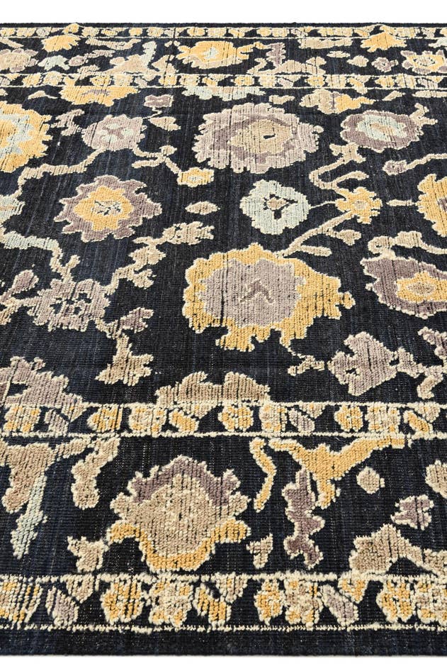 Detail image of 8' 2 x 10' 5 Hand Knotted Oushak Wool Rug