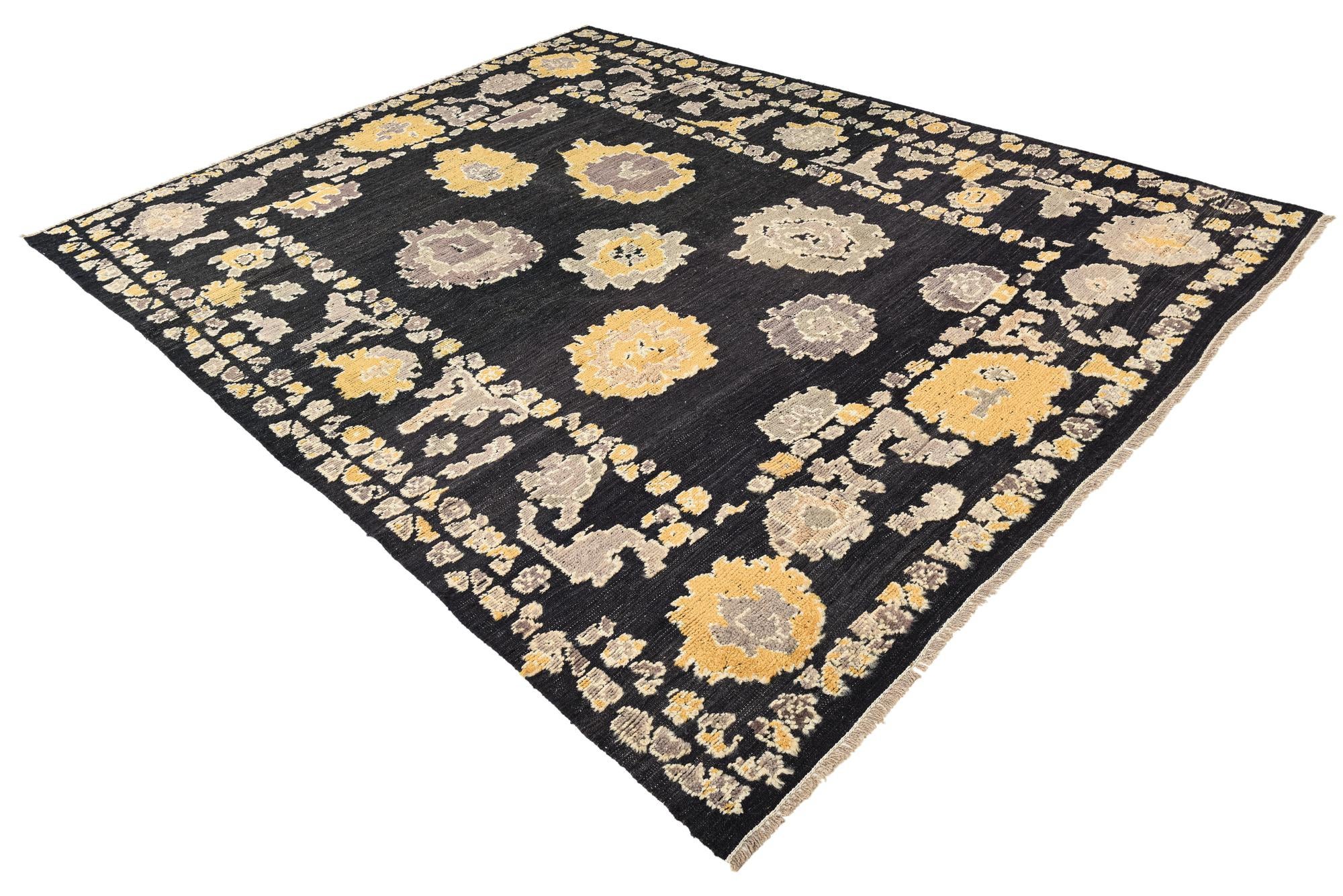 8' 3 x 10' 8 Hand Knotted Oushak Wool Rug