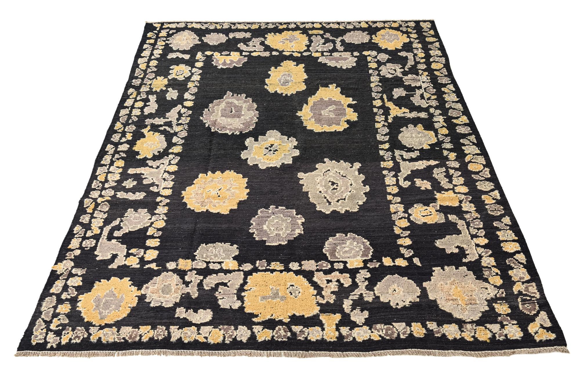 8' 3 x 10' 8 Hand Knotted Oushak Wool Rug