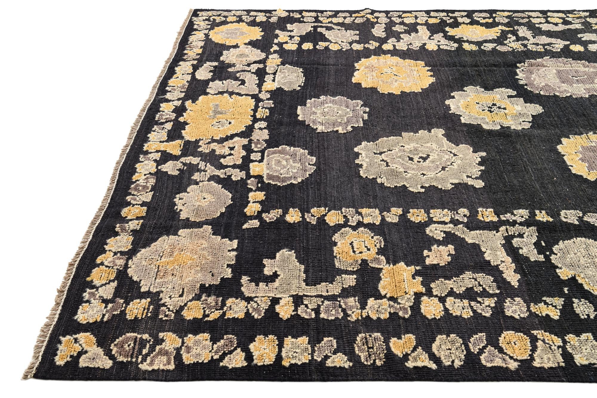 8' 3 x 10' 8 Hand Knotted Oushak Wool Rug