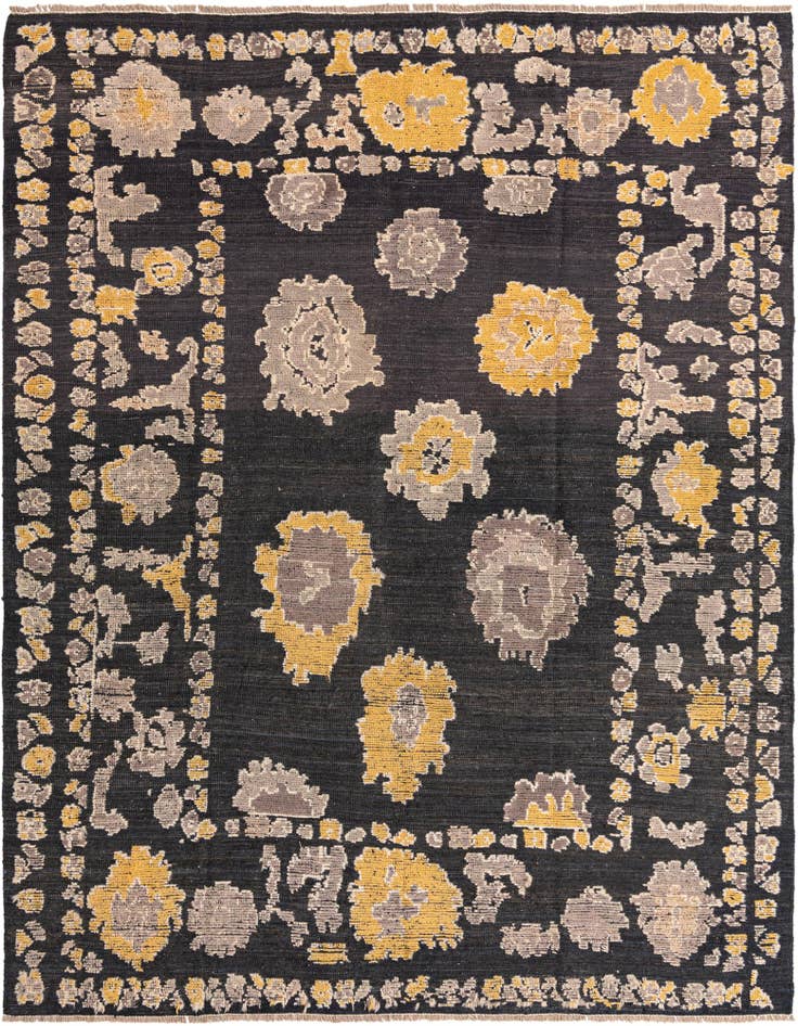 Detail image of 8' 3 x 10' 8 Hand Knotted Oushak Wool Rug
