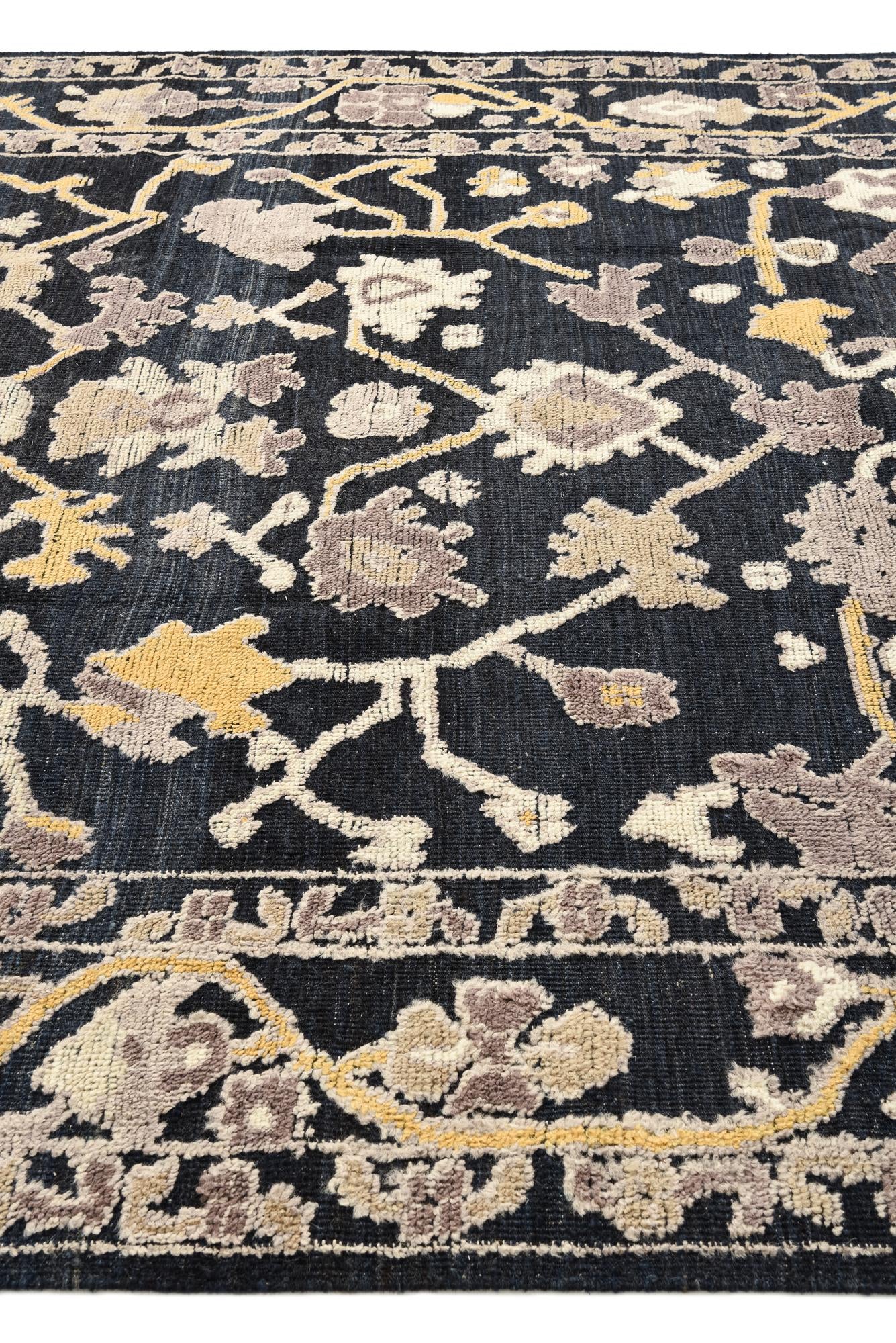 8' 1 x 10' 2 Hand Knotted Oushak Wool Rug