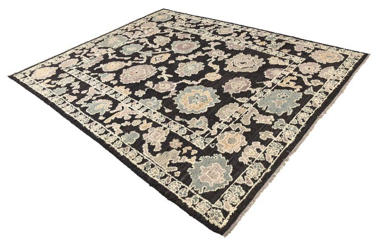 Detail image of 8' 4 x 10' 6 Hand Knotted Oushak Wool Rug