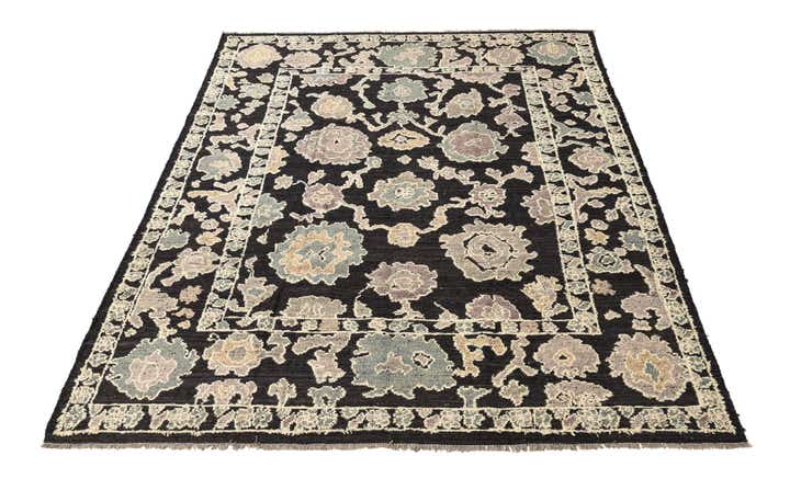 8' 4 x 10' 6 Hand Knotted Oushak Wool Rug