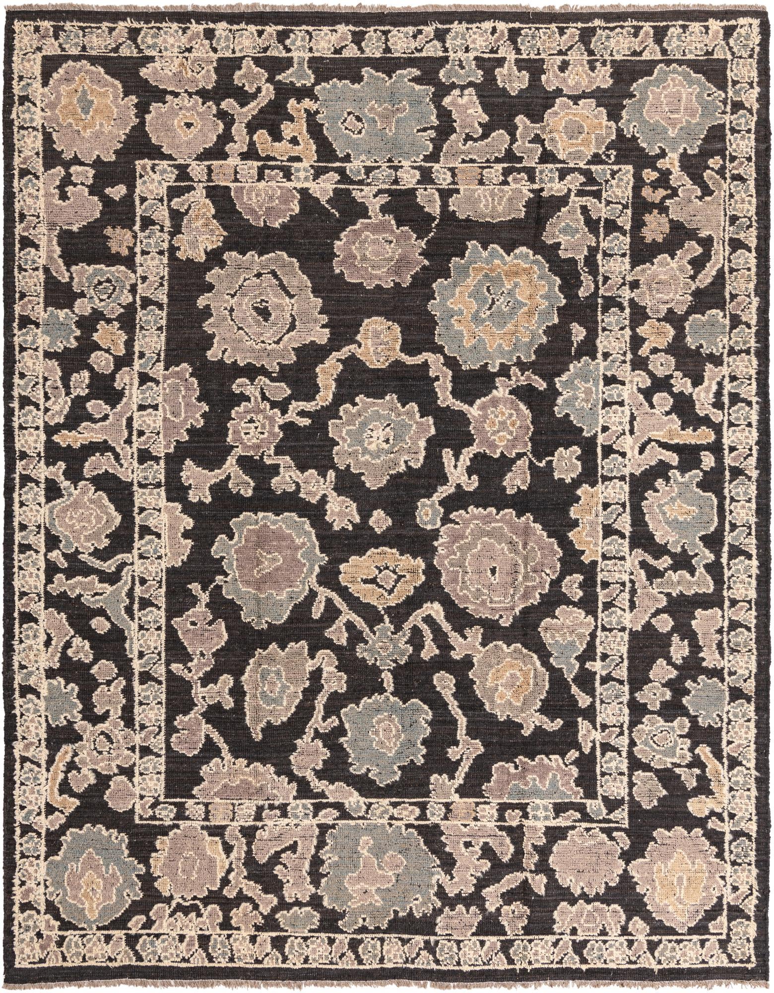 8' 4 x 10' 6 Hand Knotted Oushak Wool Rug