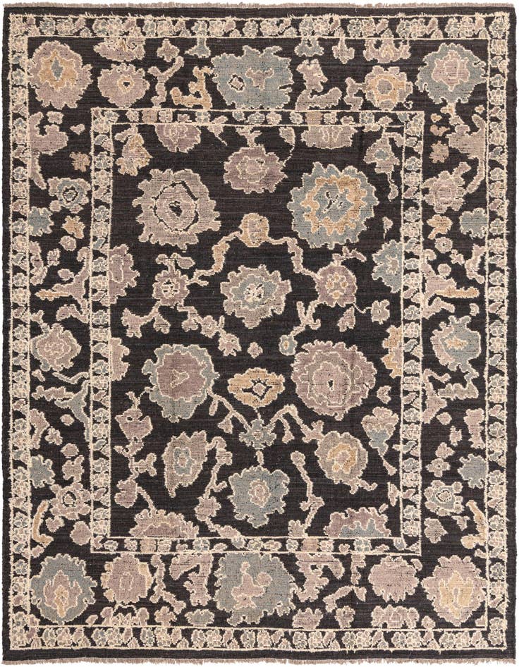 Detail image of 8' 4 x 10' 6 Hand Knotted Oushak Wool Rug